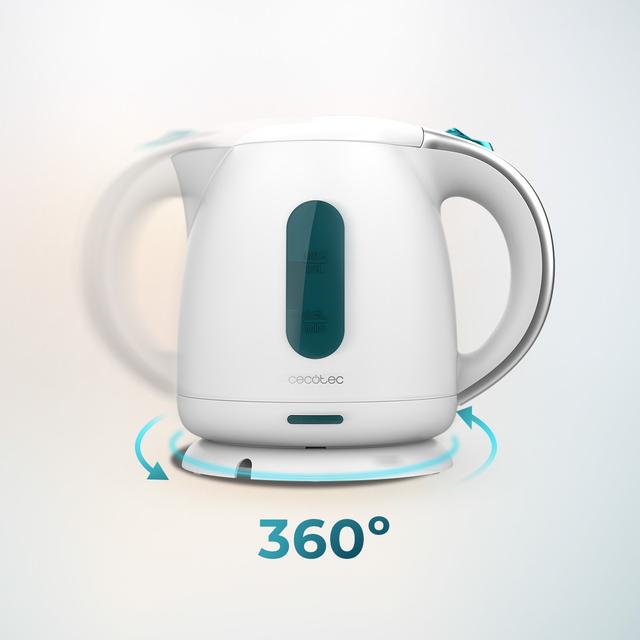 Thermosense 140 White Jarro elétrico de 1 L de capacidade, isento de BPA e com 2200 W.