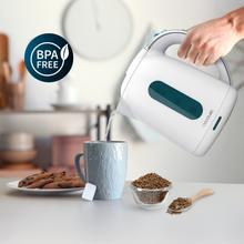 Thermosense 180 White Wasserkocher mit 1,7 Liter Fassungsvermögen, BPA-frei und 2200 Watt.