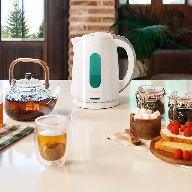 Thermosense 180 White Bouilloire d’1,7 L de capacité avec 2200 W et sans BPA.