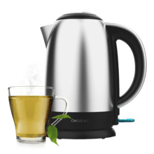 Thermosense 200 Steel Hervidor de agua de 1,7 litros, cuerpo de acero inoxidable y con 2200 W.