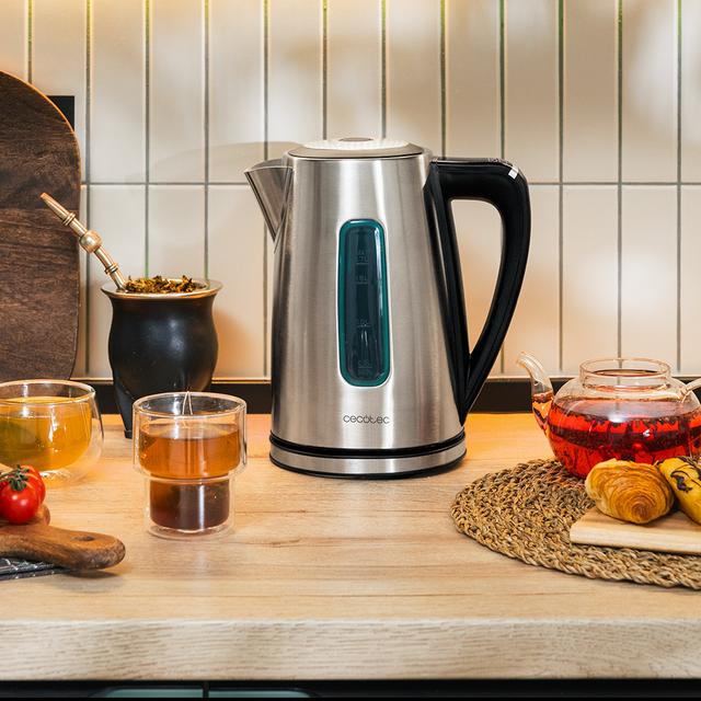 Thermosense 210 Steel Hervidor de agua de 1,7 litros, cuerpo de acero inoxidable y con 2200 W.