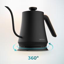 Thermosense 500 Cisne Jarro elétrico de 1 L com bocal de pescoço de cisne, estrutura em aço inoxidável e 1200 W.