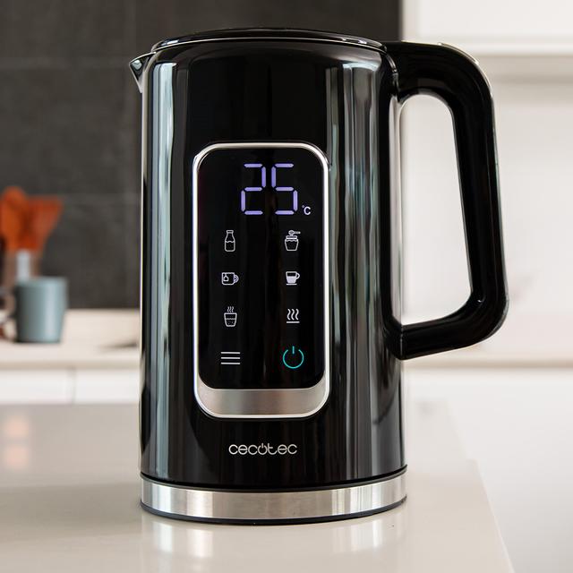 Thermosense 500 Touch Bouilloires d’1,7 L de capacité avec 2200 W et écran tactile.