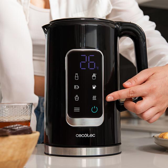 Thermosense 500 Touch Bouilloires d’1,7 L de capacité avec 2200 W et écran tactile.