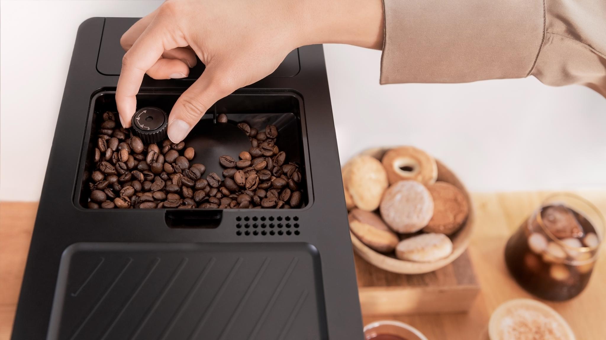 Café fraîchement moulu en quelques secondes