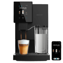 Cremmaet Compactccino Connected Máquina de café superautomática compacta com 19 bares, ecrã TFT e Wi-Fi, depósito de leite e Thermoblock.