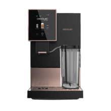 Cremma Compactccino Connected Black Rose Máquina de café superautomática compacta com 19 bares, ecrã TFT e Wi-Fi, depósito de leite e Thermoblock.