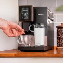 Cremma Compactccino Connected Black Rose Kompakte, superautomatische Kaffeemaschine mit 19 bar, TFT-Display und Wi-Fi, Milchtank und Thermoblock-System.