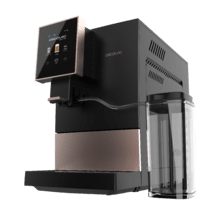 Cremma Compactccino Connected Black Rose Macchina da caffè superautomatica compatta da 19 bar, display TFT, serbatoio del latte e sistema Thermoblock.