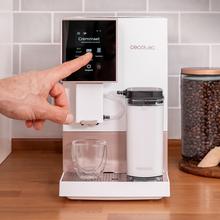 Cremma Compactccino Connected White Rose Kompakte, superautomatische Kaffeemaschine mit 19 bar, TFT-Display und Wi-Fi, Milchtank und Thermoblock-System.