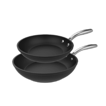 Set de poêles Polka Fantasy 20-24 Bucket Silver. Diamètre de 20-24 cm, aluminium forgé, revêtement anti-adhésif Whitford Eterna, sans PFOA, conviennent pour tous types de cuisinières.