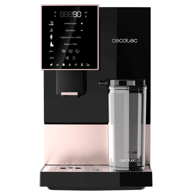 Cremmaet Compactccino Black Rose Cafetera superautomática compacta con 19 bares, tanque de leche y sistema Thermoblock.