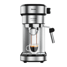 Cafelizzia Steel Espresso-Kaffeemaschine mit 20 Riegeln, Thermoblock und Verdampfer.