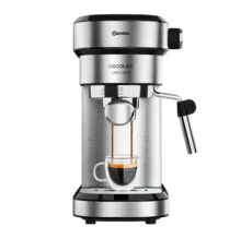 Cafetière Cafelizzia Steel Espresso avec 20 barres, thermobloc et vaporisateur.