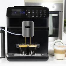 Macchina da caffè Power Matic-ccino 7000 Serie Nera. Serbatoio del latte, display digitale, caffè personalizzabile, tecnologia ForceAroma 19 bar di pressione, superficie scaldatazze