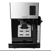 Power Instant-ccino Cafetera Express Semiautomática, Tanque de Leche, Cappuccino en un Solo Paso, 20 Bares de Presión y Sistema Thermoblock, Inox