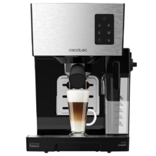 Power Instant-ccino Machine à café expresso semi-automatique, réservoir de lait, cappuccino en une seule étape, 20 bars de pression et système Thermoblock, Inox