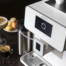 Power Matic-ccino 8000 Touch Serie Bianca. Cafetera Superautomática con Depósito de leche, Pantalla Táctil, Prepara Cappuccino, Café Personalizable, Tecnología ForceAroma de 19 bares de presión