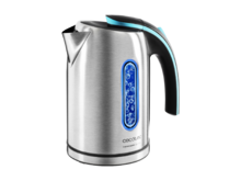 ThermoSense 220 Steel Elektrischer Wasserkocher 1,2 Liter, BPA-frei, 1630 W Leistung, 360º Basis, herausnehmbarer Anti-Kalk-Filter, doppeltes Sicherheitssystem, Edelstahl.