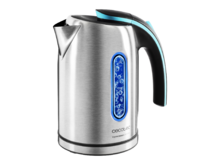 ThermoSense 270 Steel Elektrischer Wasserkocher 1,7 Liter, BPA-frei, 2200 W Leistung, 360º Basis, herausnehmbarer Anti-Kalk-Filter, doppeltes Sicherheitssystem, Edelstahl.