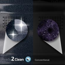 ProClean 3130 Schwarze Mikrowelle. 700W, 20L, Mit Grill, Ready2Clean Beschichtung für bessere Reinigung, 3DWave Technologie, FullCrystal Türdesign und Metallische Details, 6 Stufen