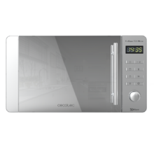 ProClean 5020 Mirror Mikrowelle 700 W, 20 L Fassungsvermögen, Ready2Clean-Beschichtung für bessere Reinigung, 3DWave-Technologie, Design mit Spiegeleffekt, Griff aus Edelstahl, 8 Programme