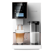 Cremmaet Compactccino White Rose Kompakter Kaffeevollautomat mit 19 Bar, Milchtank und Thermoblock-System.