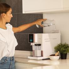 Cremmaet Compactccino White Rose Kompakter Kaffeevollautomat mit 19 Bar, Milchtank und Thermoblock-System.