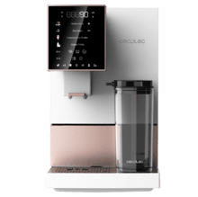 Cremmaet Compactccino White Rose Cafetière super-automatique compacte avec 19 bars, réservoir à lait et système Thermoblock.