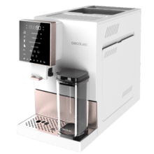 Cremmaet Compactccino White Rose Cafetera superautomática compacta con 19 bares, tanque de leche y sistema Thermoblock.