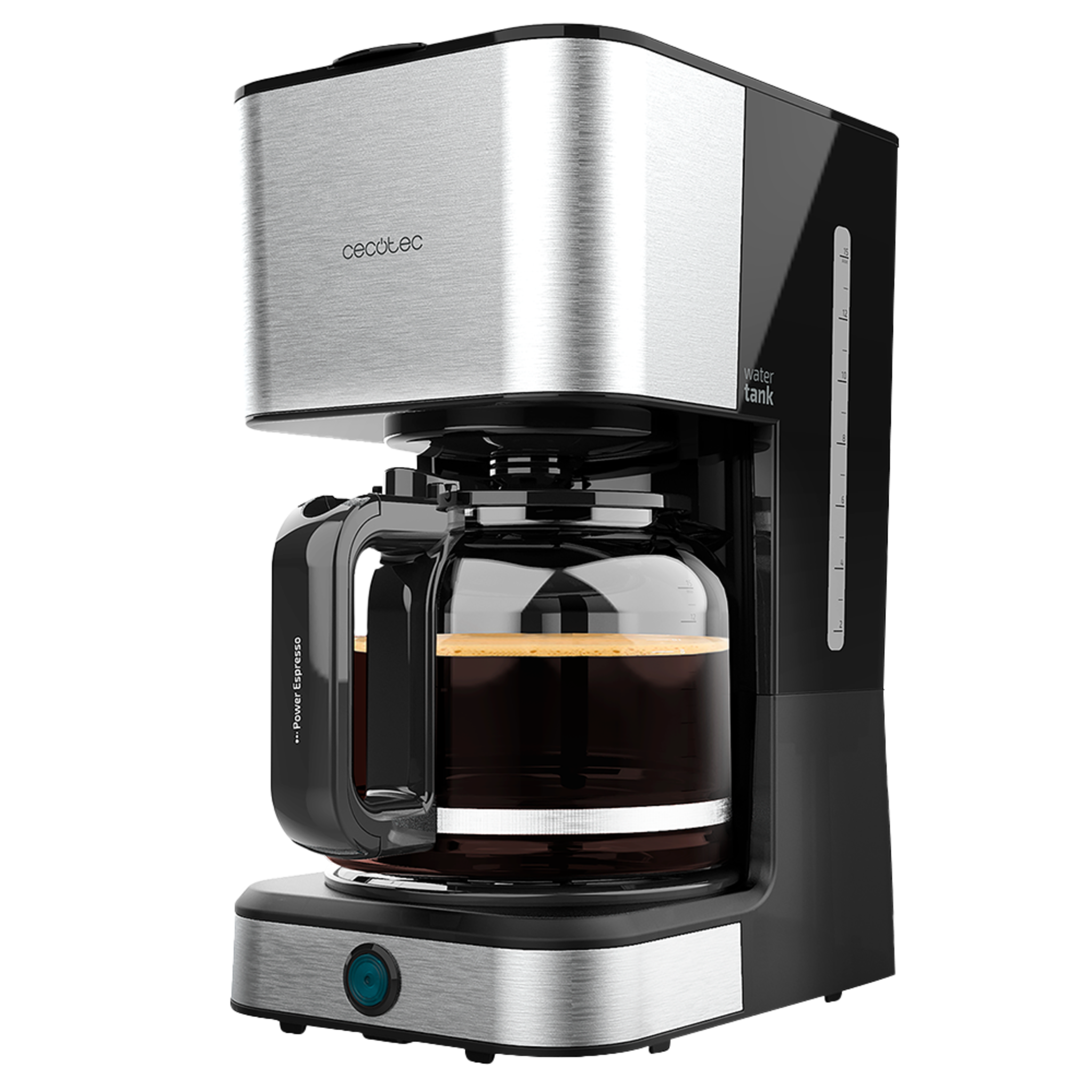 Cafetière Coffee 66 Heat. 950 W, technologie ExtemeAroma, fonction Réchauffer et Maintenir Chaud, carafe thermorésistante d'1,5 L, déconnexion automatique et finition en acier inoxydable.