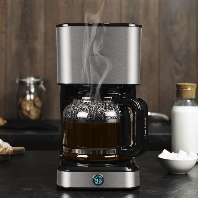 Coffee 66 Heat. Cafetera de Goteo con 950 W, Tecnología ExtemeAroma, Función Recalentar y Mantener, Jarra Termoresistente de 1,5L, Autoapagado, Acabado en Acero Inoxidable