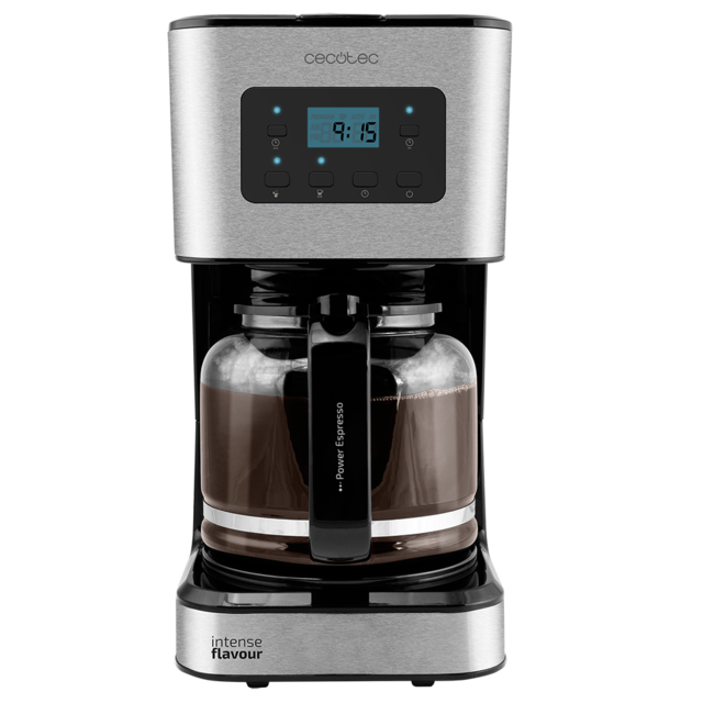 Cafetière Coffee 66 Smart. 950 W, programmable 24 heures, technologie ExtemAroma, fonction AutoClean, finitions en acier inoxydable, écran LCD et bol en verre d'1,5 L.