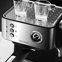 Power Espresso 20 Professionale Macchina da caffè. 20 bar di pressione, manometro, serbatoio di 1,5 L, filtro con doppio erogatore, montalatte, superficie scaldatazze, finiture in acciaio inossidabile, 850 W