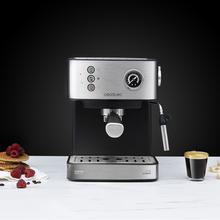 Power Espresso 20 Professionale. Cafetera Express de 850 W, 20 Bares, Manómetro, Depósito de 1,5L, Brazo Doble Salida, Vaporizador, Superficie Calientatazas, Acabados en Acero Inoxidable