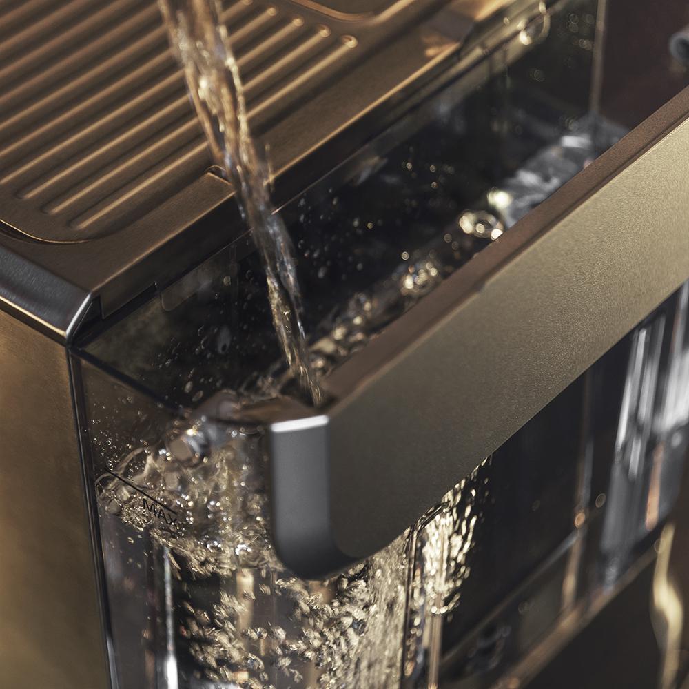 Power Instant-ccino - Machine à café semi-automatique Touch série Bianca avec 20 bars de pression, capacité d'1,4 L, 6 fonctions, préchauffage par Thermoblock, contrôle tactile, réservoir de lait et 1350 W.