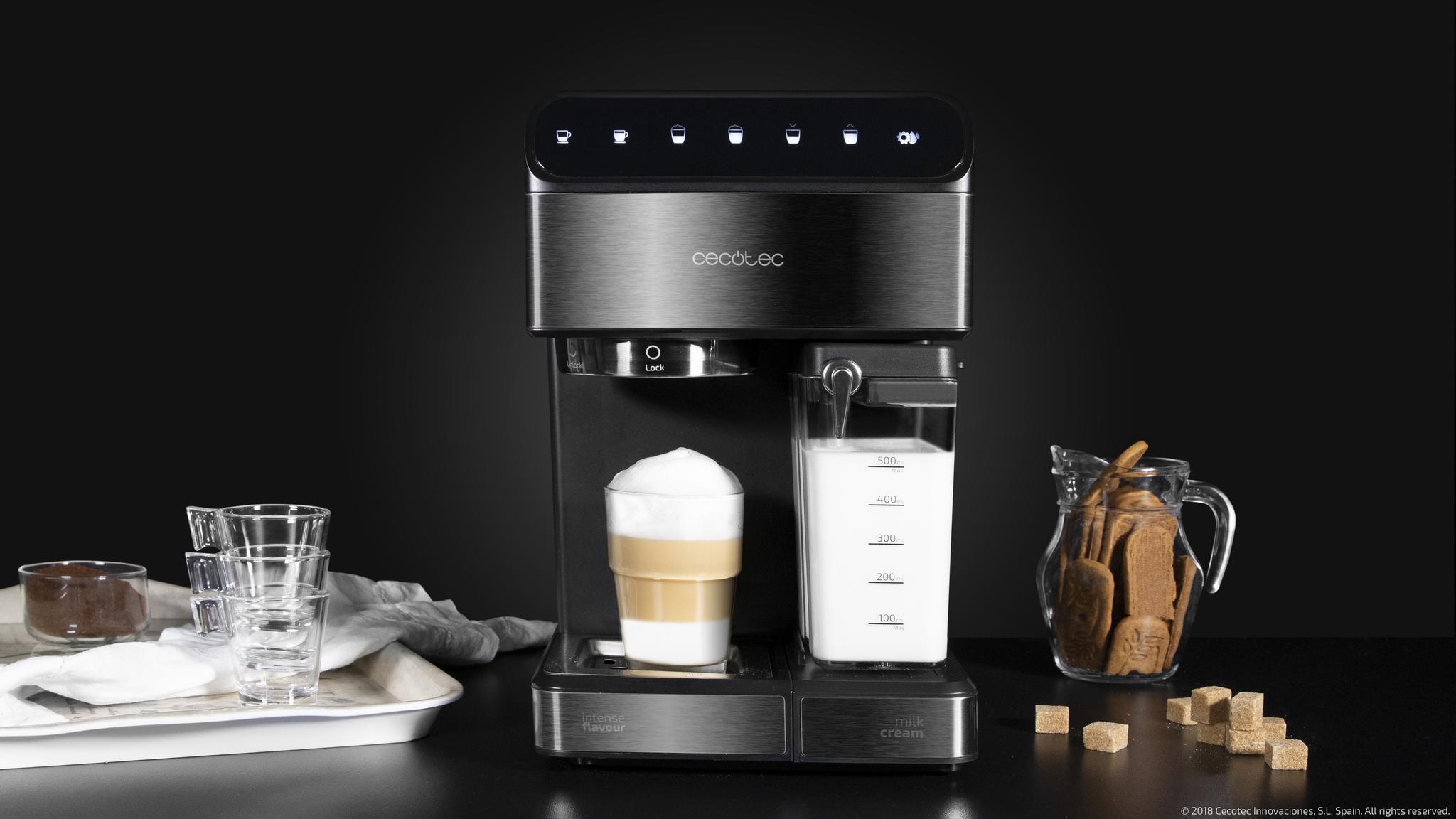 Caffettiera Semiautomatica Cecotec Power Instant-ccino 20 - 20 Bar, Serbatoio Latte, 1450 W