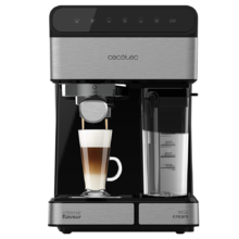 Power Instant-ccino 20 - Máquina de café semi-automática, Pressão 20 Bares, Capacidade 1,4 l, 6 Funções, Aquecedor Termoblock, Controlo tátil, Depósito de Leite, 1350 W, Cor preto