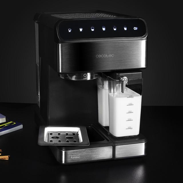 Power Instant-ccino 20 - Máquina de café semi-automática, Pressão 20 Bares, Capacidade 1,4 l, 6 Funções, Aquecedor Termoblock, Controlo tátil, Depósito de Leite, 1350 W, Cor preto