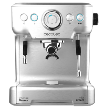 Power Espresso 20 Barista Pro. Cafetera Express de 2900 W, Thermoblock para Café y Espumar Leche, 20 Bares, Manómetro PressurePro, Modo Auto, Filtro para 1 y 2 Cafés