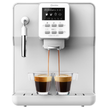 Macchina da caffè Megautomatica Power Matic-ccino 6000 Serie Bianca. 19 bar, 1-2 caffè, sistema di riscaldamento rapido, display LCD, serbatoio caffè 250 g, macinacaffè integrato, 1350 W