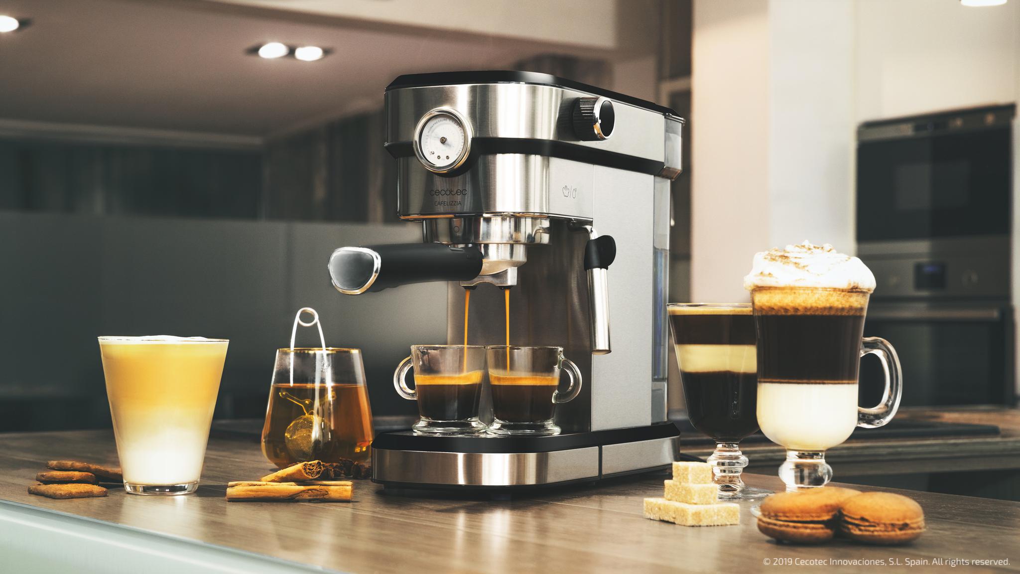 20 bares de presión para un café superior