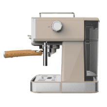 Cecotec Power Espresso 20 Tradizionale Light Beige per espresso e cappuccino, sistema di riscaldamento rapido mediante Thermoblock, manometro PressurePro e montalatte orientabile.
