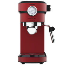 Cecotec Cafetera Express Cafelizzia 790 Steel para Espressos y Cappuccinos.  1350 W, Brazo portafiltros con Doble Salida y Dos filtros, 20 Bares de  Presión, Depósito Extraíble de 1,2L, Acero 