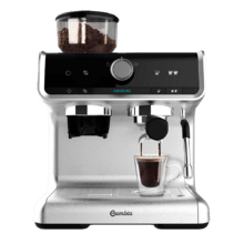 Power Espresso 20 Barista Cream. Cafetera Express con Brazo con Doble Salida con 1550 W, 20 Bares, Depósito de Café en Grano 250g, Molinillo con 30 Niveles, Thermoblock, Depósito de Agua 2,5 L