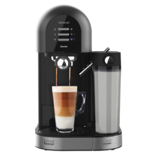 Power Instant-ccino 20 Chic Serie Nera. Máquina de café semiautomática para café moído e cápsulas, 20 Bares, Depósito de leite 0,7 ml, Depósito de água 1,7 L, 1470 W