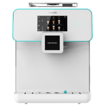 Cumbia Power Matic-ccino 9000 Serie Bianca Kaffeevollautomat Individuelle Einstellung von Intensität, Temperatur, Kaffee, Milch und Schaum, 19 bar Druck, LED-Anzeige, 5 Mahlgradstufen