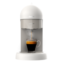 Espressomaschine Cumbia Capricciosa White. 19 bar Druck, Geeignet für gemahlenen Kaffee und ESE-Einzelkapseln, Wassertank 600 ml, Spülmaschinenfester Filter