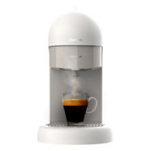 Machine à café expresso Cumbia Capricciosa White. Pression de 19 bars, convient pour le café moulu et les dosettes ESE, réservoir d'eau de 600 ml et filtre qui convient pour le lave-vaisselle