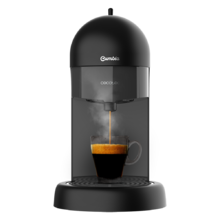 Machine à café expresso Cumbia Capricciosa Black. Pression de 19 bars, convient pour le café moulu et les dosettes ESE, réservoir d'eau de 600 ml et filtre qui convient pour le lave-vaisselle